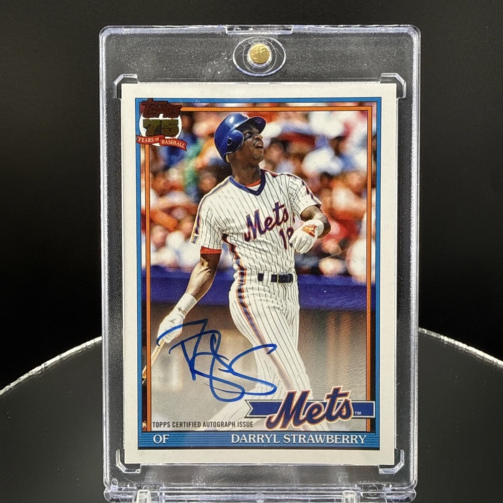 2026 Topps Series 1 Darryl Strawberry 1991 Topps Autograph Mets #91A-DST